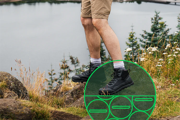 bahé - MENS Rediscover Barefoot-style Hiking Boot - BARK