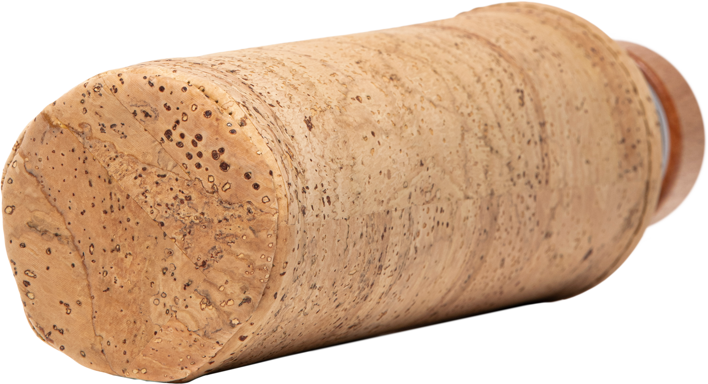 flaska glass bottle for drinking with protective cork sleeve