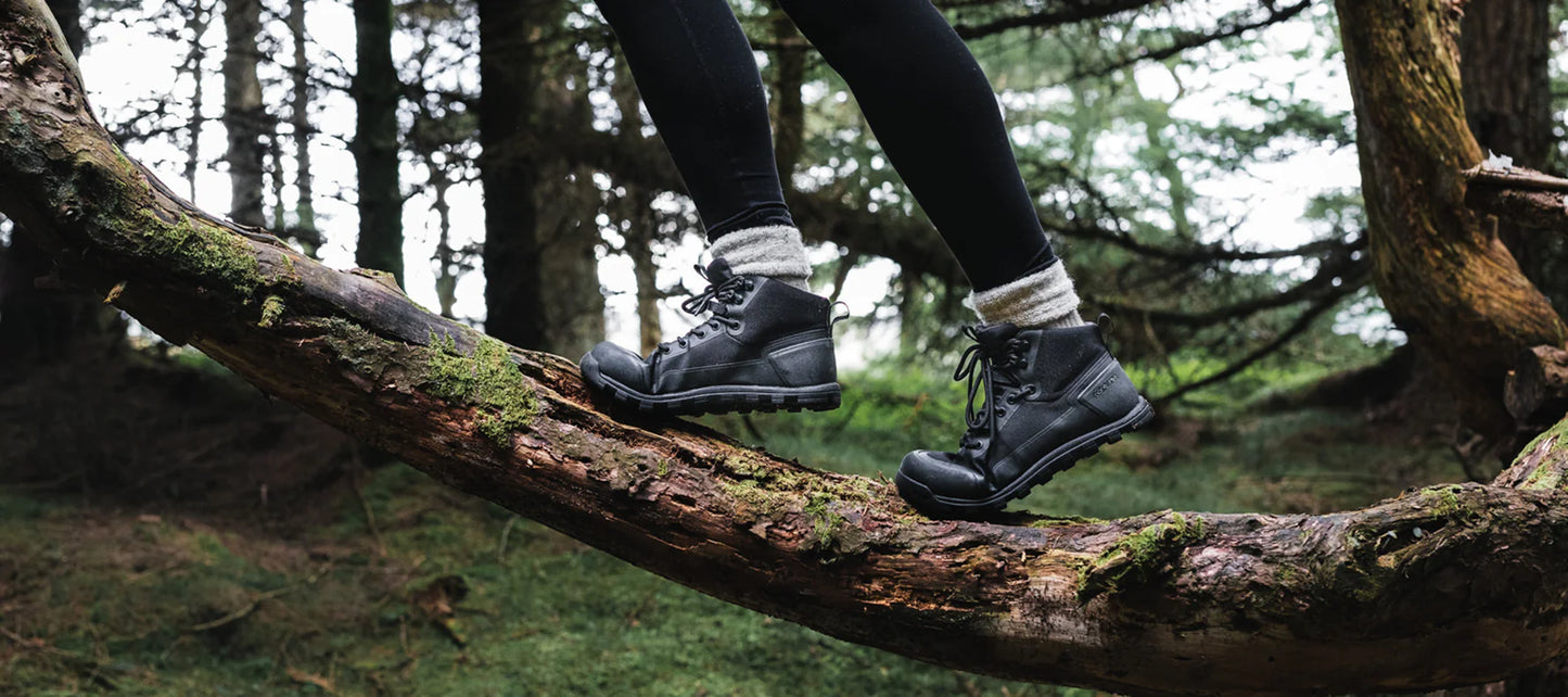 bahé - WOMENS Rediscover Barefoot-style Hiking Boot - BLACK