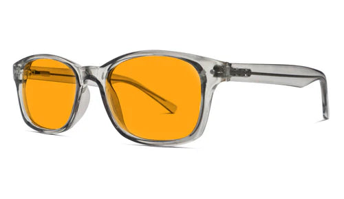 SunDown (amber lenses) Wayfarer Blue Blocking Glasses-Pearl Gre