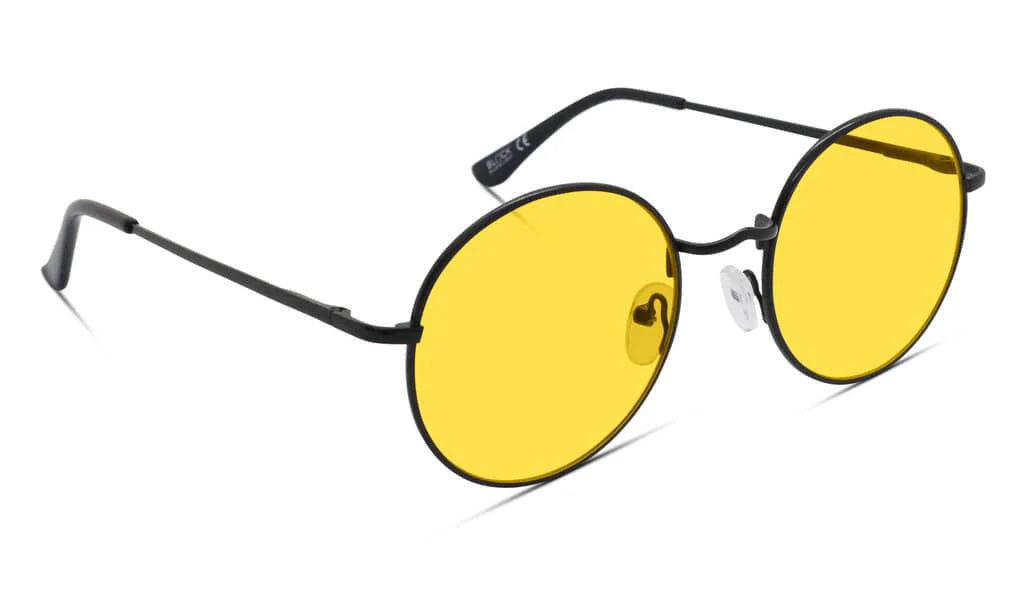 DayMax (yellow lense) Elton Glasses - Black
