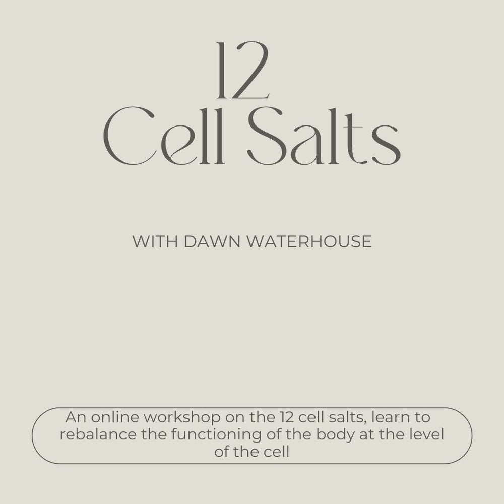 The 12 Cell Salts - heal at a cellular level  - Online video course recording