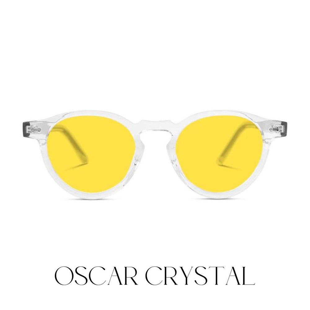 DayMax (yellow lense) Oscar Glasses - Crystal