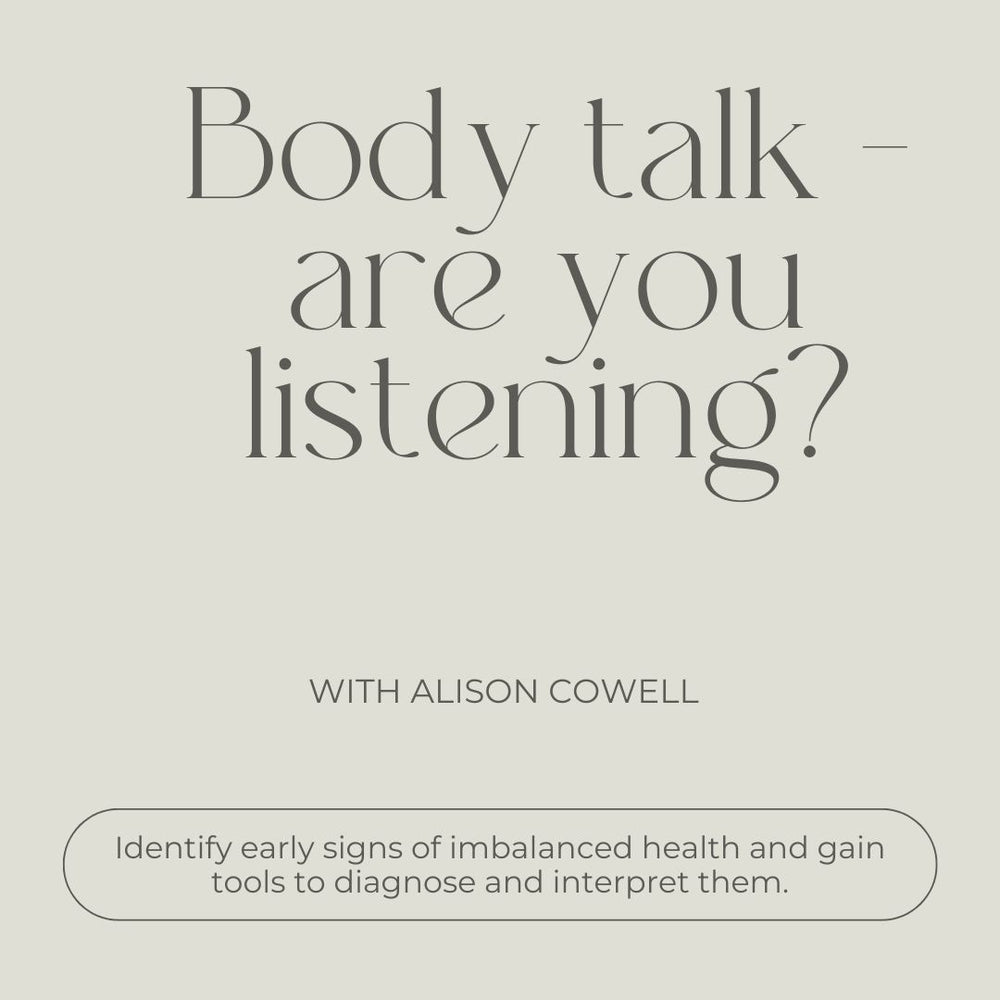 Body Talk, Are You Listening? with Alison Cowell