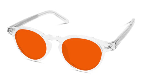 NightFall (red lense) Oscar Blue Blocking Glasses - Crystal